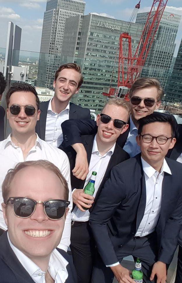 metrics fund on a rooftop at the annual London trip